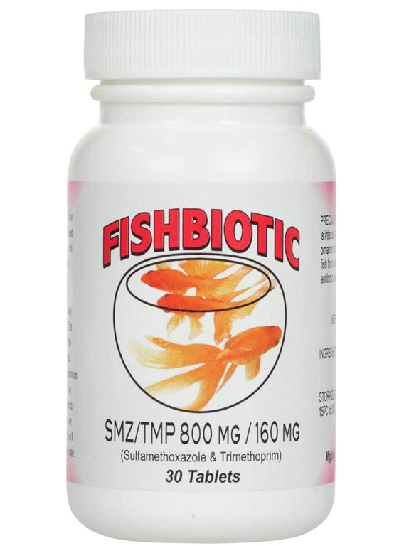 Fish Sulfa (Sulfamethoxazole / Trimethoprim) 160mg 30 Count